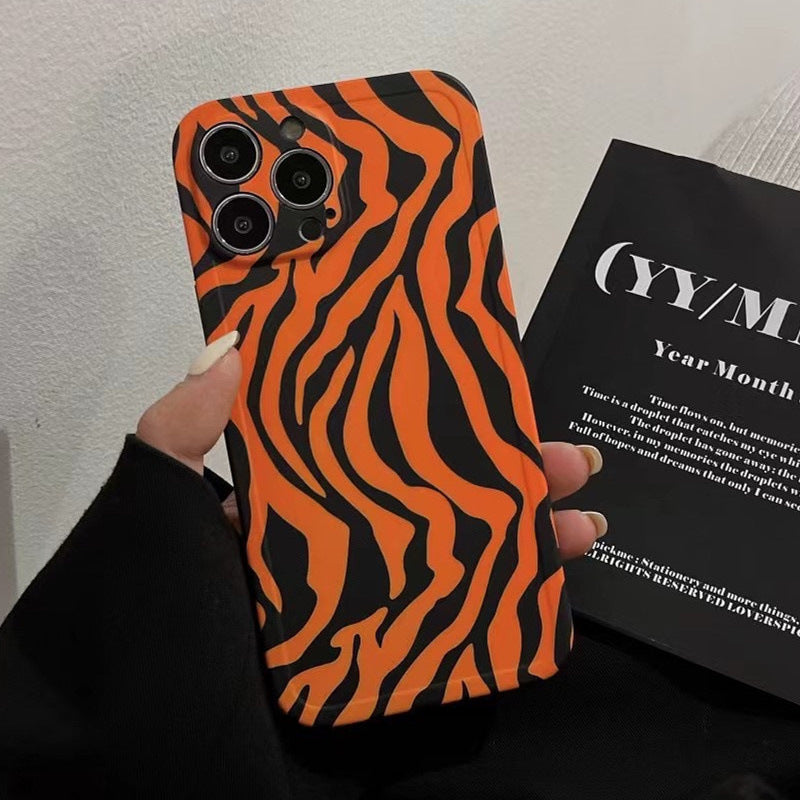 Fashion Tiger Pattern Orange Phone Case