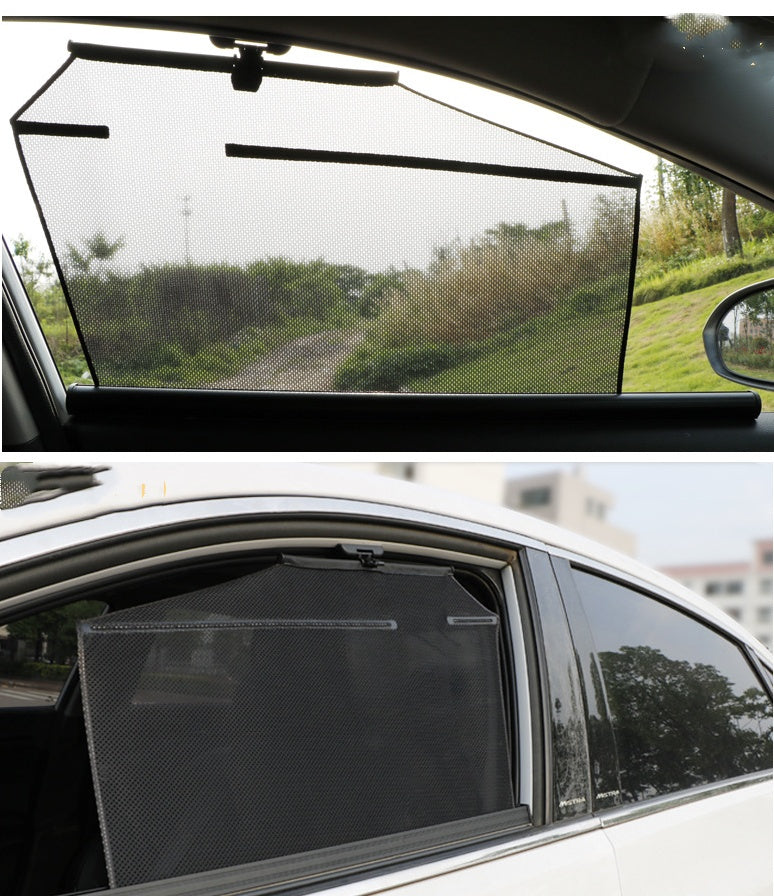 Auto Curtains For Cars, Auto Retractable Sunshade With Glass Lifting