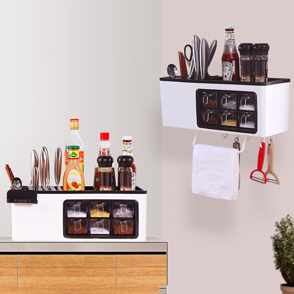 Multifunctional wall-mounted home storage jar