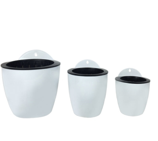 Wall-mounted Flowerpot Automatically Absorbs Water Lazy Plastic Flowerpot