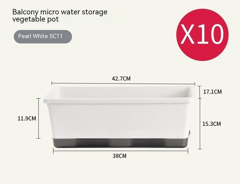 Thickened Balcony Rectangular Planting Basin Family