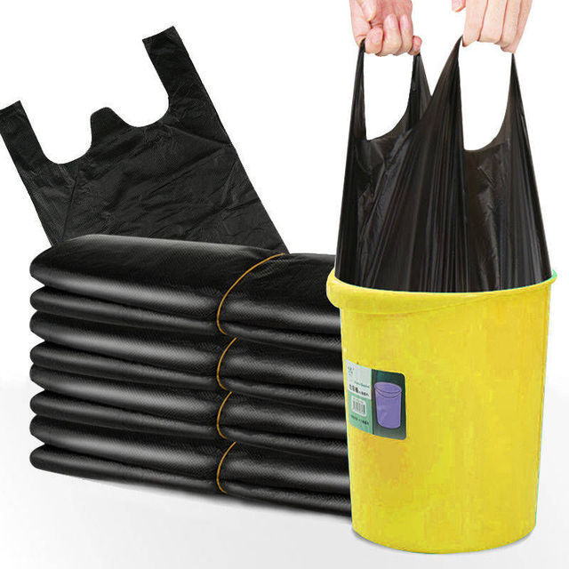 Thick garbage bag portable black garbage bag