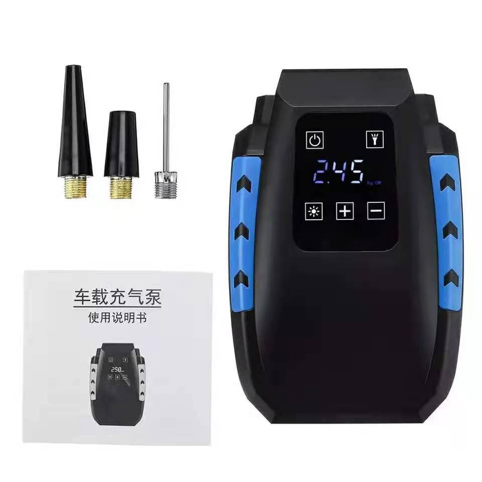 Car Emergency Car Air Pump, Automatic Charging With Light, Air Pump, Tire Inflation