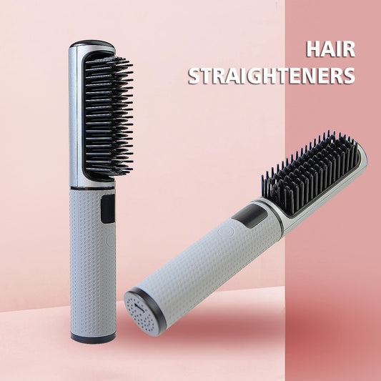 LCD USB Charging Straight Comb and Curly Hair