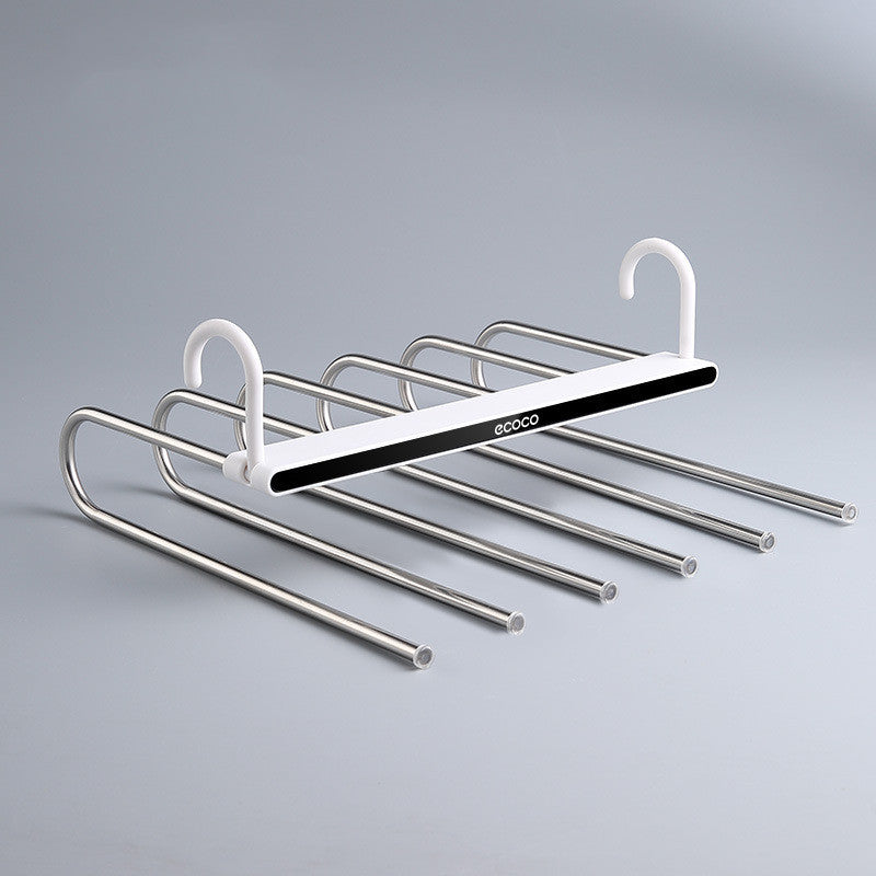 Foldable Trouser Hanger, Retractable Multi-layer Trouser Hanger