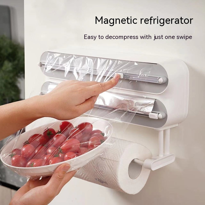 Wall-mounted Plastic Wrap Cutter kitchen Household