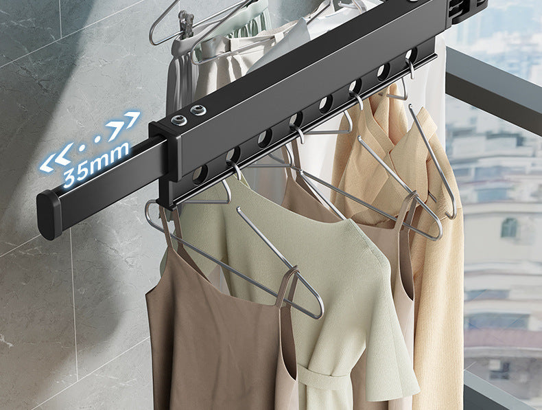 Suction Invisible Punch-free Folding Clothes Hanger