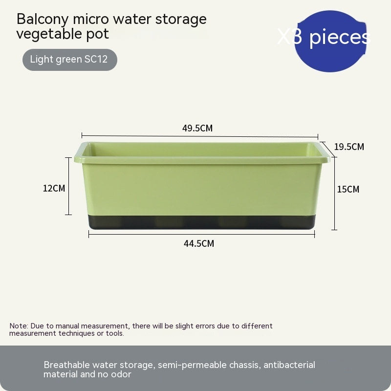 Thickened Balcony Rectangular Planting Basin Family