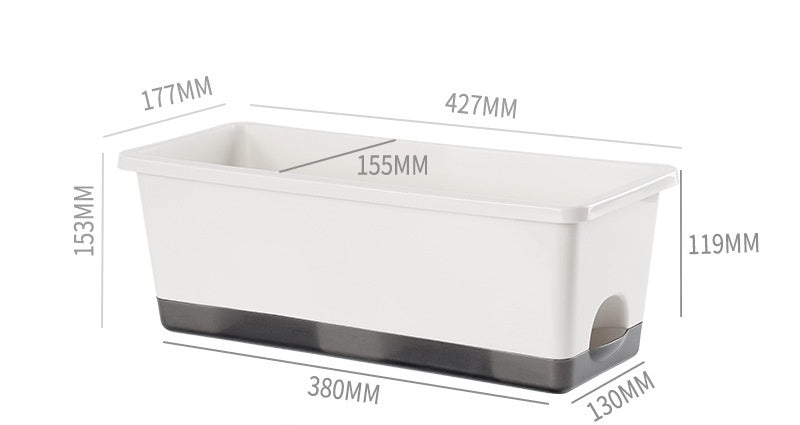 Thickened Balcony Rectangular Planting Basin Family