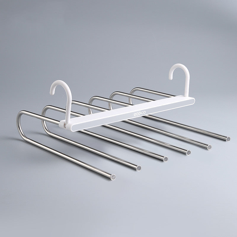 Foldable Trouser Hanger, Retractable Multi-layer Trouser Hanger