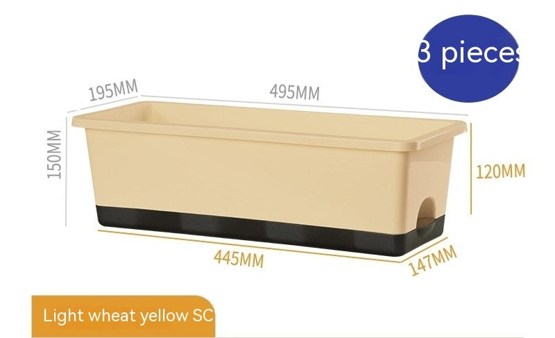 Thickened Balcony Rectangular Planting Basin Family