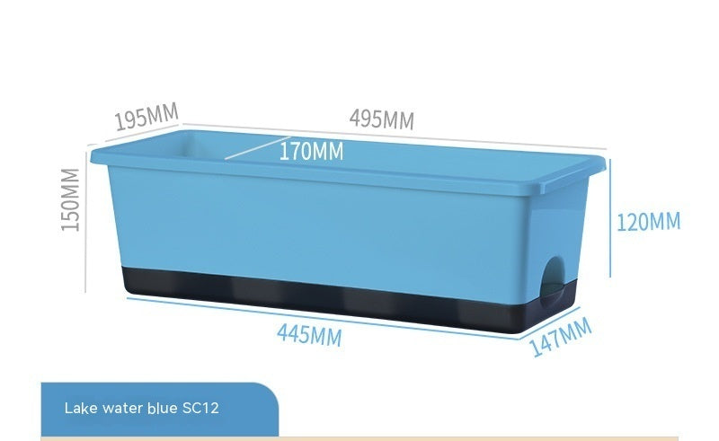 Thickened Balcony Rectangular Planting Basin Family