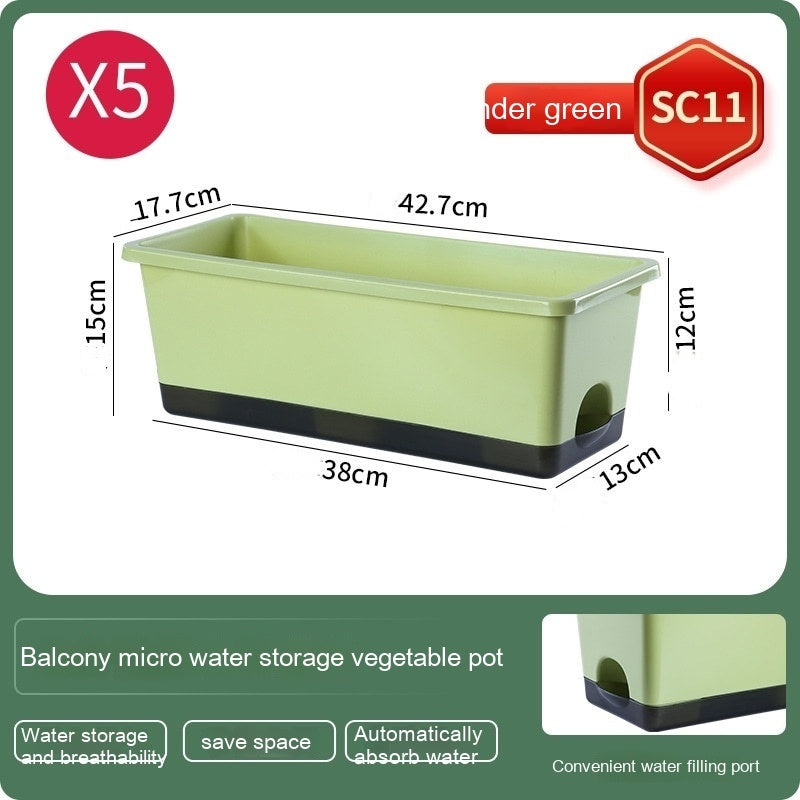 Thickened Balcony Rectangular Planting Basin Family