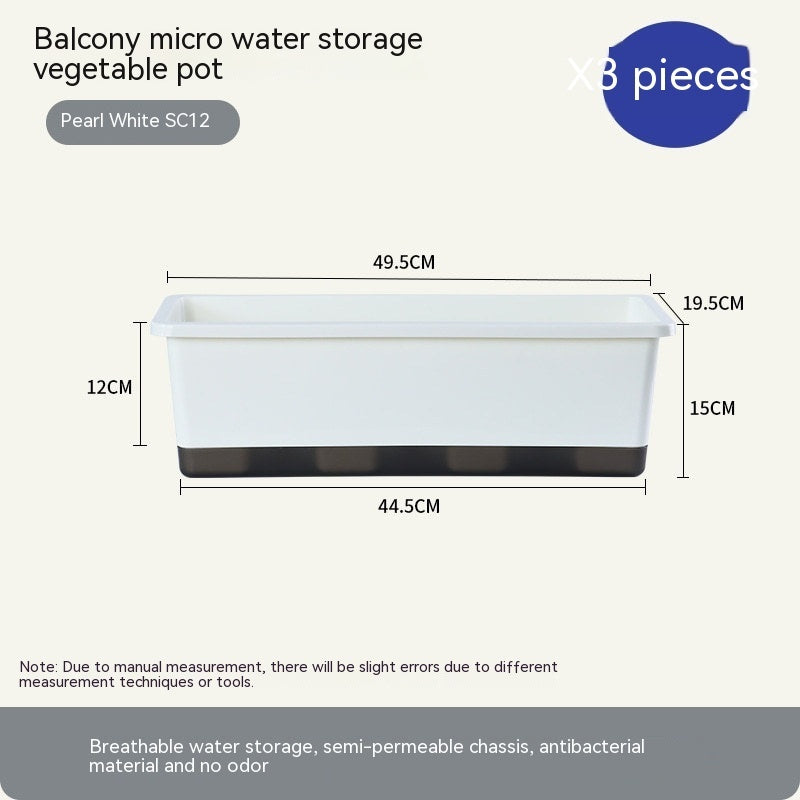 Thickened Balcony Rectangular Planting Basin Family