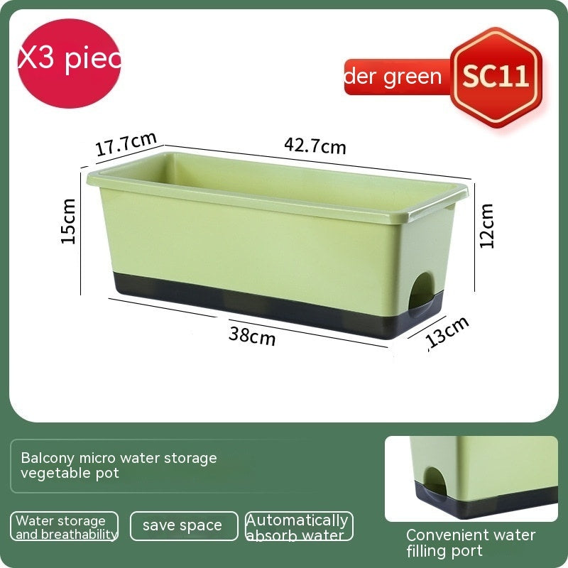 Thickened Balcony Rectangular Planting Basin Family