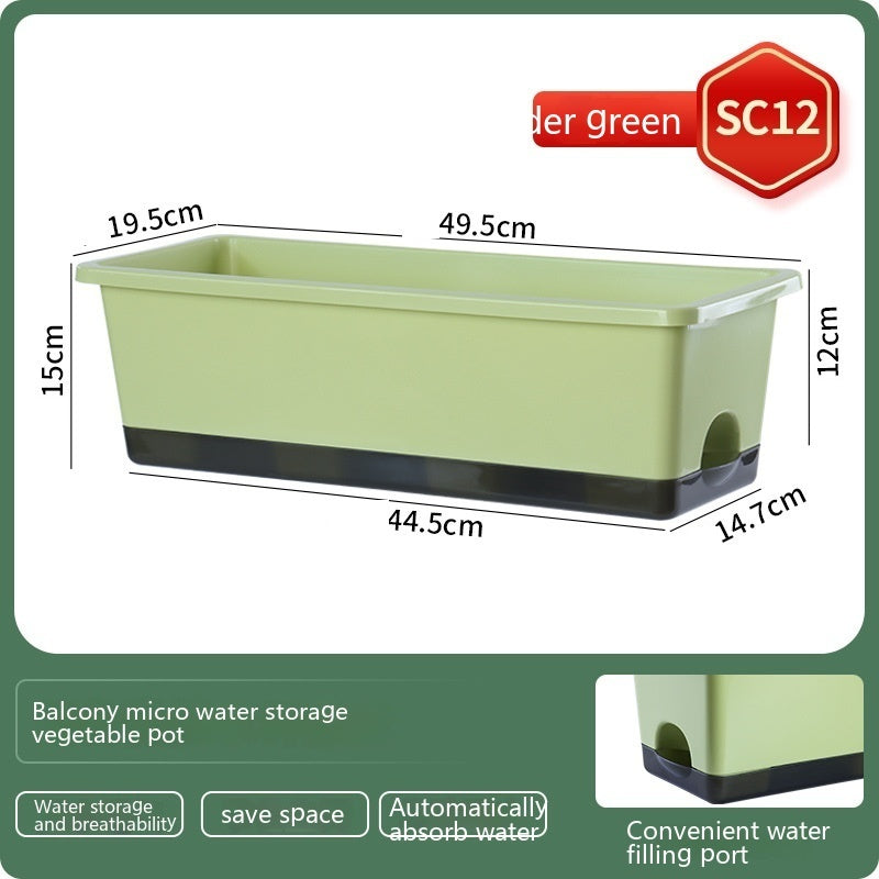 Thickened Balcony Rectangular Planting Basin Family